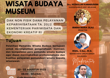 Tingkatkan Kompetensi Pemandu Wisata Budaya Museum, DISPARBUD Selayar Akan Gelar Pelatihan