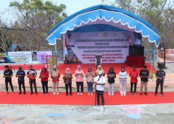 Dukung Gerakan Selayar Sadar Wisata, DISPARBUD Gandeng Perwakilan Pokdarwis dan Komunitas Lakukan Deklarasi Tamamelong