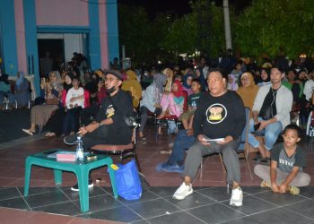 Festival Lagu Dangdut Digelar Malam ini, Antusiasme Masyarakat Padati Taman Pelangi Benteng