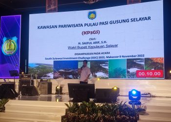 Wabup Selayar Presentasikan Proposal IPRO Kawasan Pariwisata Pulau Pasi Gusung Selayar (KP3GS) di Ajang SSIC 2022