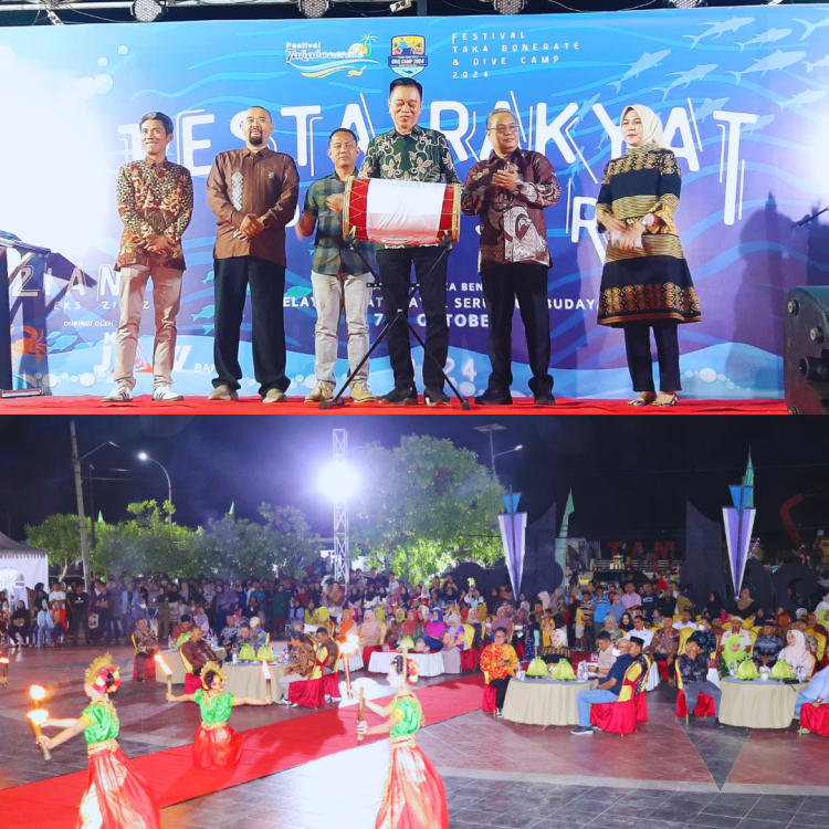 Resmi Buka Pesta Rakyat Pesisir dan Pekan UMKM, Kadisbudpar Sulsel: Pj Gubernur Dukung Kepulauan Selayar menjadi Destinasi Unggulan dengan Atol Taka Bonerate