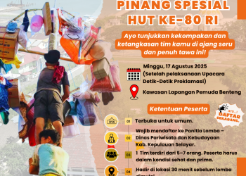 Lomba Panjat Pinang – Meriahkan HUT ke-80 RI – Pemkab Kepulauan Selayar