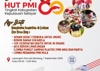 Semarak HUT ke-80 PMI di CFD Selayar Siap Hadirkan Beragam Kegiatan Menarik