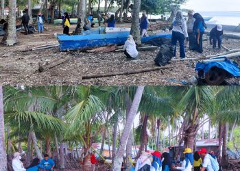 Semangat Gotong Royong Warnai Giat Gerakan Wisata Bersih Disparbud Selayar di Desa Bontolebang