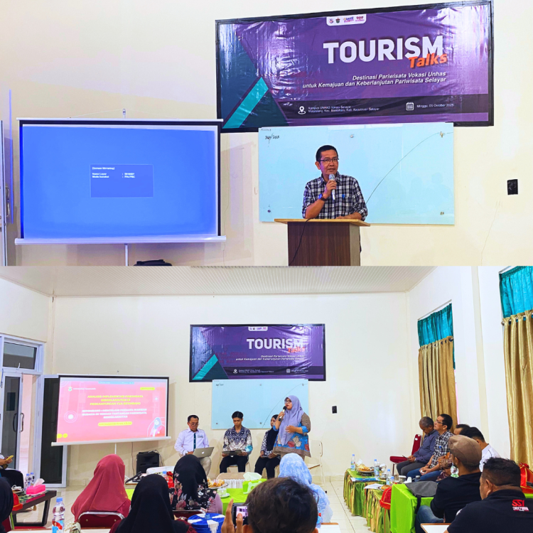 Kadisparbud Hadiri Tourism Talks “Destinasi Pariwisata Vokasi Unhas untuk Kemajuan dan Keberlanjutan Pariwisata Selayar”