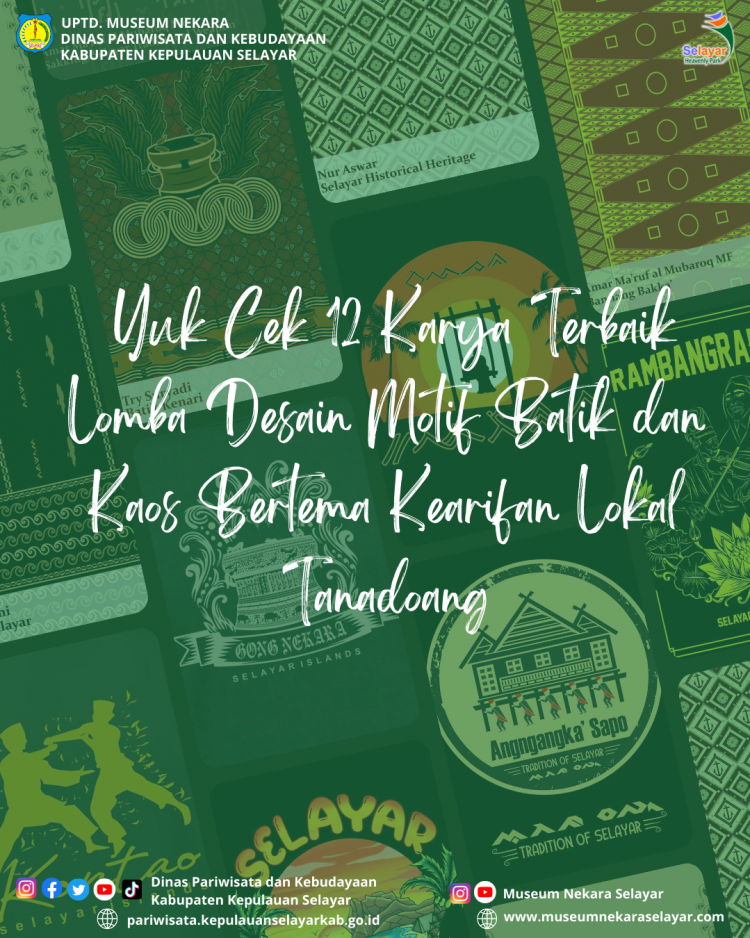 Yuk Cek 12 Karya Terbaik Lomba Desain Motif Batik dan Kaos Bertema Kearifan Lokal Tanadoang