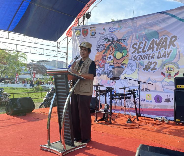 Wabup Saiful Arif Buka Selayar Scooter Day #2, Ajak Nikmati Keindahan Alam Bumi Tanadoang
