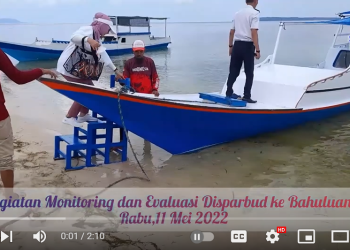 Monev Disparbud Kepulauan Selayar ke Pulau Bahuluang