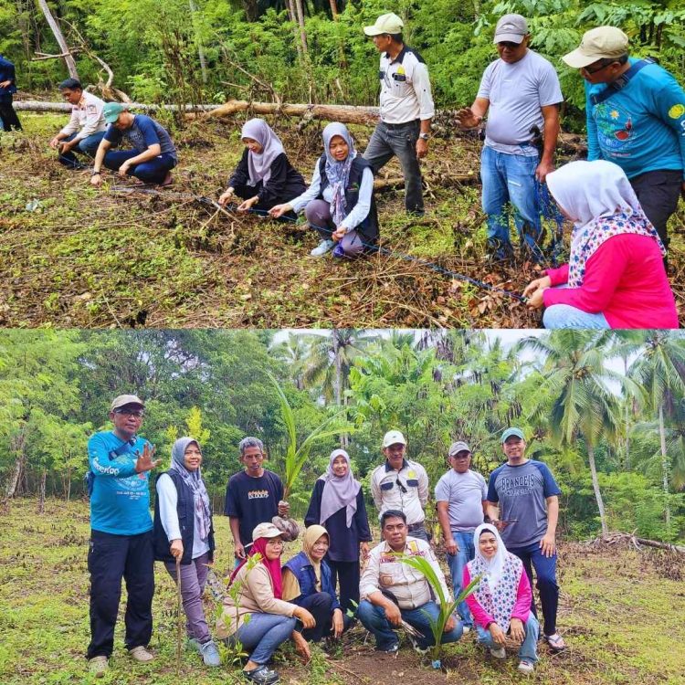 Dampingi Desa Binaan, Disparbud Selayar Kawal Penanaman Perdana GEMERLAP di Desa Onto